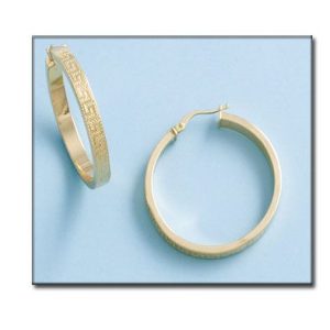 Aros oro 18kl greca – 30mm