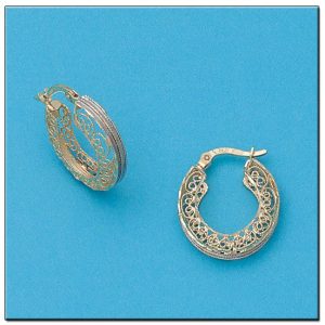 Aros oro 18kl filigrana