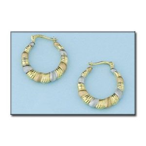 Aros oro 18kl tricolor