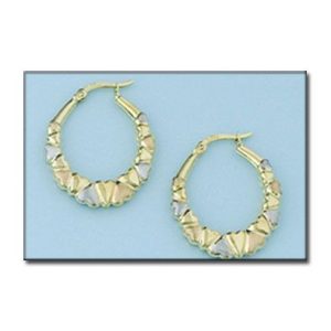 Aros oro 18kl tricolor