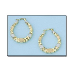 Aros oro 18kl tricolor