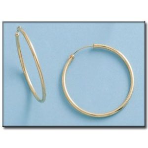Aros oro 18kl tubo – 35mm
