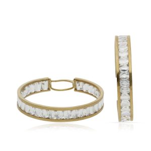 Aros oro 18kl circonitas – 30mm