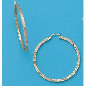 Aros oro 18kl tallados – 40mm