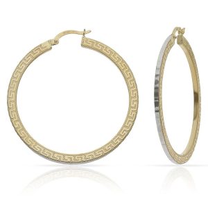 Aros oro 18kl greca – 35mm