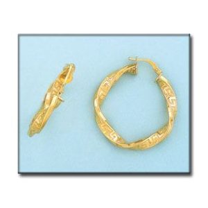 Aros oro 18kl greca – 24mm