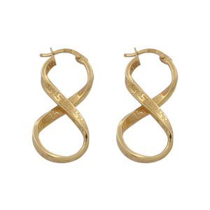 Aros oro 18kl greca – 16x32mm