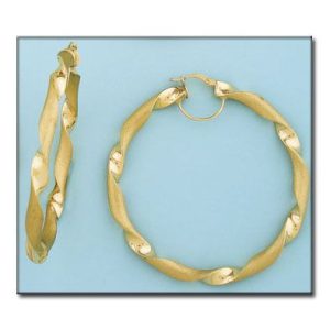 Aros oro 18kl ondulados – 52mm