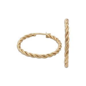 Aros oro 18kl rizados – 15mm