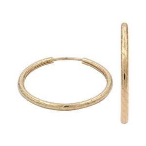 Aros oro 18kl tubo – 20mm