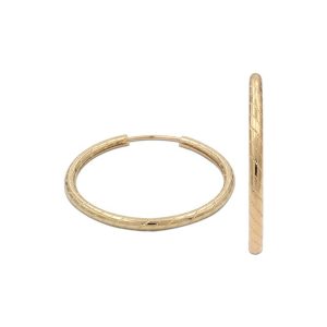 Aros oro 18kl tubo – 15 mm