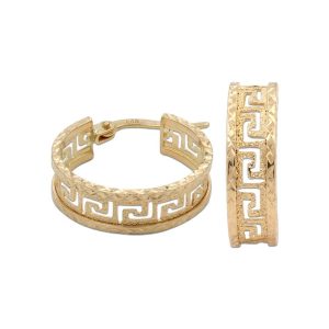 Aros oro 18kl greca – 15mm