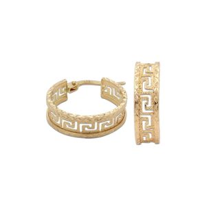 Aros oro 18kl greca – 10mm