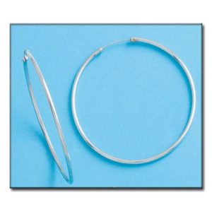 Aros oro blanco 18kl – 55mm