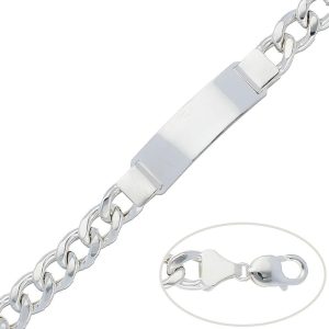 Pulsera barbada plata 925mm – 12mm