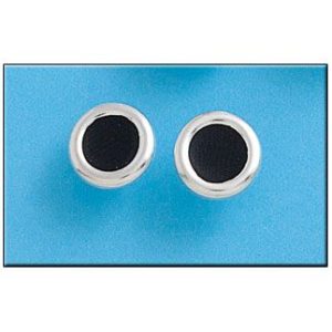 Pendiente plata 925mm circulo negro – 11mm