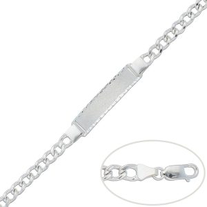 Pulsera barbada plata 925mm – 6mm