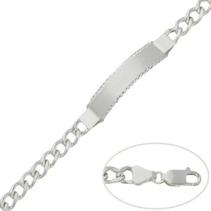 Pulsera plata 925mm barbada – 7mm