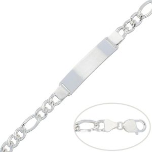 Pulsera 3×1 plata 925mm – 8mm