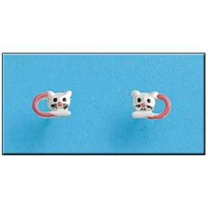Pendientes plata 925mm gato