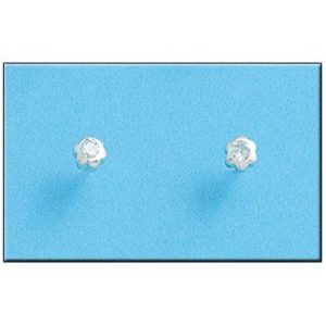 Pendiente plata 925mm flor circonita