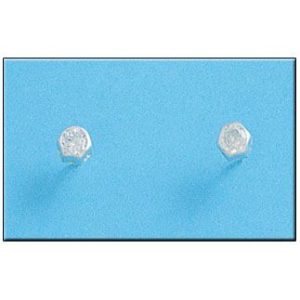 Pendiente plata 925mm hexagonal mediano