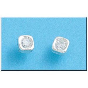 Pendiente plata 925mm cuadrado grande