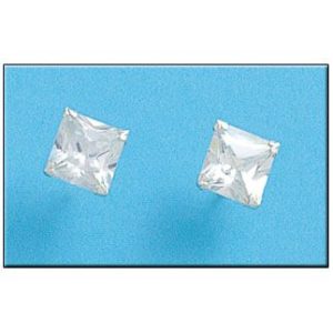 Pendiente plata 925mm cuadrado – 8x8mm