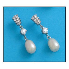 Pendientes plata 925mm perlas cultivadas