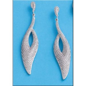 Pendientes plata 925mm circonitas