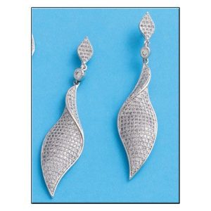 Pendientes plata 925mm circonitas