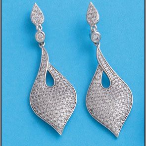 Pendientes plata 925mm circonitas