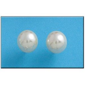 Pendiente plata 925m perla – 10mm – agotado temporalmente