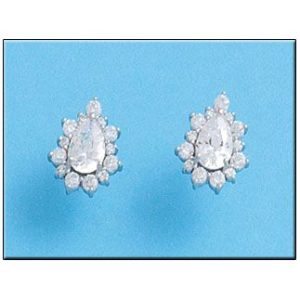 Pendientes plata 925mm lagrima