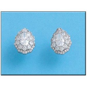 Pendientes plata 925mm lagrima