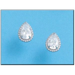 Pendientes lagrima plata 925mm