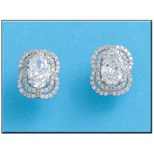 Pendientes plata 925mm circonitas
