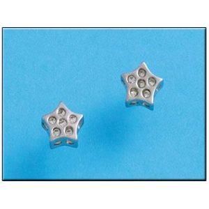 Pendientes  plata 925mm estrella