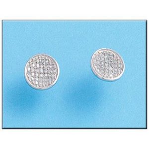 Pendientes plata 925mm redondo