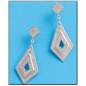 Pendientes plata 925mm circonitas
