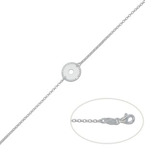 Pulsera plata 925mm circulo