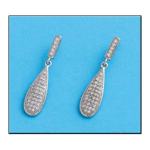 Pendientes plata 925mm circonitas