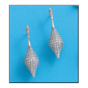 Pendientes plata 925mm circonitas