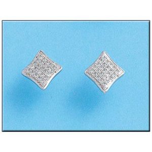 Pendientes plata 925m cuadrado