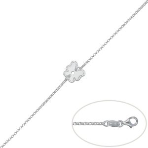 Pulsera plata 925mm mariposa