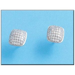 Pendientes cuadrado plata 925mm