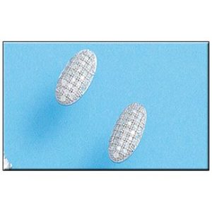 Pendientes plata 925mm oval circonitas