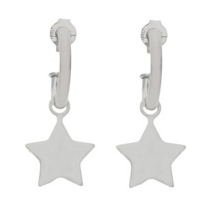 Pendientes plata 925mm estrellas
