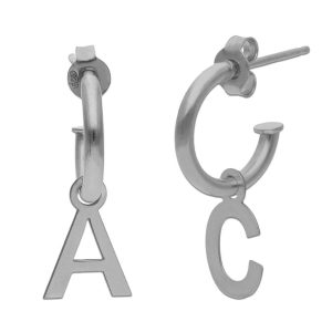 Aros + iniciales plata 925mm
