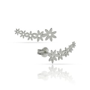 Pendientes plata 925mm trepadores margaritas